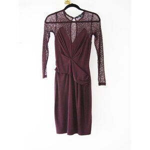 French Connection Vienna Lace Jersey Dress 2